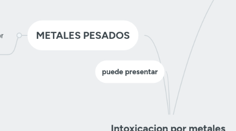 Mind Map: Intoxicacion por metales