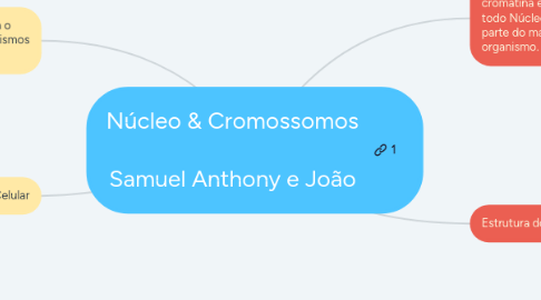 Mind Map: Núcleo & Cromossomos Samuel Anthony e João