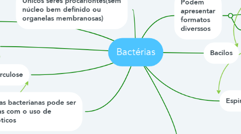 Mind Map: Bactérias