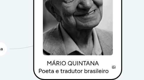 Mind Map: MÁRIO QUINTANA  Poeta e tradutor brasileiro