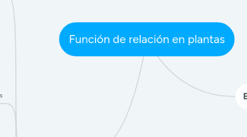 Mind Map: Función de relación en plantas