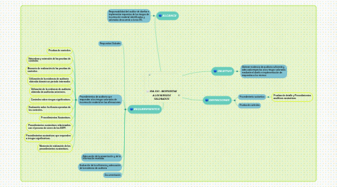 Mind Map: NIA 330 - RESPUESTAS A LOS RIESGOS VALORADOS