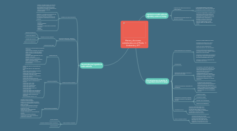 Mind Map: Planes y Acciones establecidos en el Medio Ambiente y STT