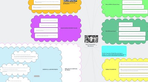 Mind Map: Non-Cooperation Movement