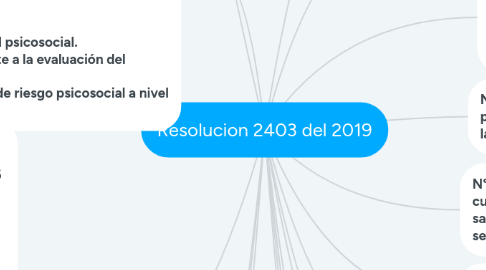 Mind Map: Resolucion 2403 del 2019