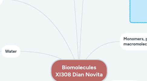 Mind Map: Biomolecules XI308 Dian Novita