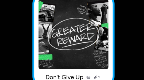 Mind Map: Don't Give Up