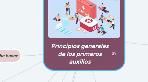 Mind Map: Principios generales de los primeros auxilios