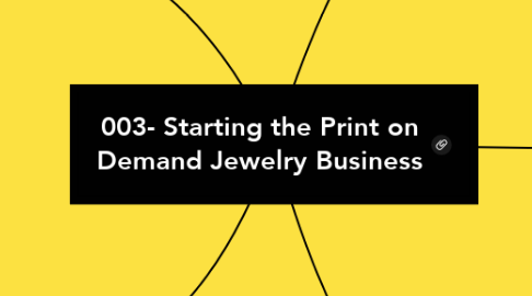 Mind Map: 003- Starting the Print on Demand Jewelry Business