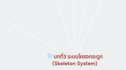 Mind Map: บทที่3 ระบบโครงกระดูก (Skeleton System)