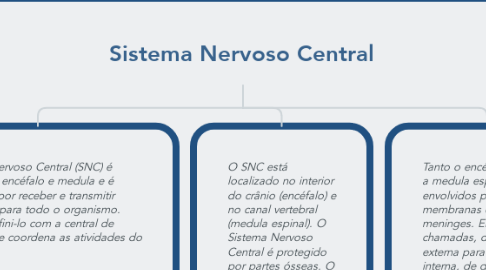 Mind Map: Sistema Nervoso Central