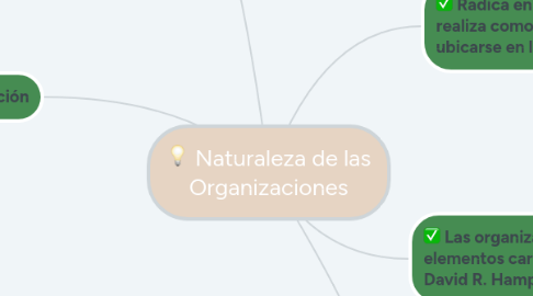 Mind Map: Naturaleza de las Organizaciones