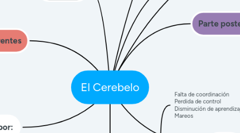 Mind Map: El Cerebelo