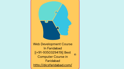Mind Map: Web Development Course In Faridabad ||+91-9350329419|| Best Computer Course in Faridabad http://dicsfaridabad.com/