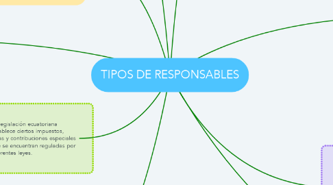 Mind Map: TIPOS DE RESPONSABLES