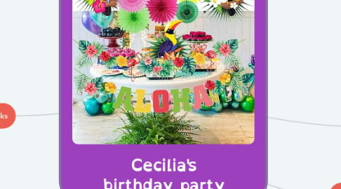 Mind Map: Cecilia's birthday party