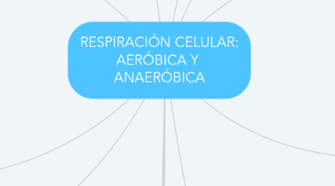 Mind Map: RESPIRACIÓN CELULAR: AERÓBICA Y ANAERÓBICA
