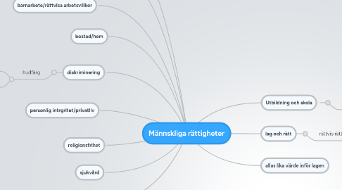 Mind Map: Männskliga rättigheter