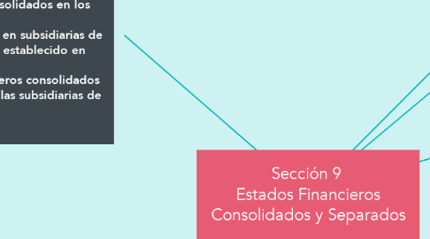 Mind Map: Sección 9  Estados Financieros Consolidados y Separados