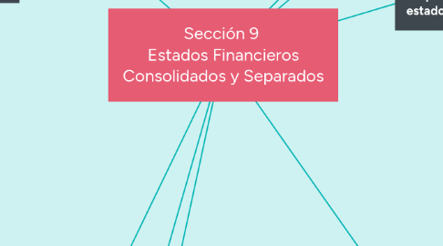 Mind Map: Sección 9  Estados Financieros Consolidados y Separados