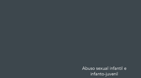 Mind Map: Abuso sexual infantil e infanto-juvenil