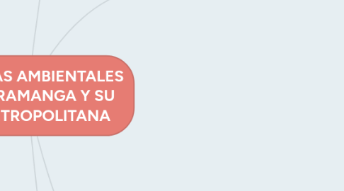 Mind Map: PROBLEMAS AMBIENTALES DE BUCARAMANGA Y SU AREA METROPOLITANA