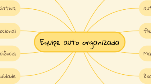 Mind Map: Equipe auto organizada