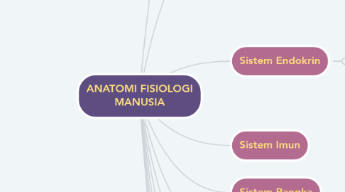 Mind Map: ANATOMI FISIOLOGI MANUSIA