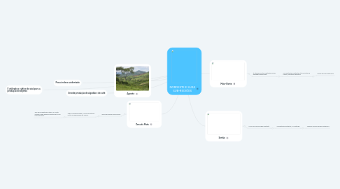 Mind Map: NORDESTE E SUAS SUB-REGIÕES