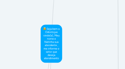 Mind Map: Seja bem a Odontojus vindo(a), Meu nome e Netinha sua atendente , me informe o setor que deseja atendimento