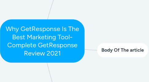 Mind Map: Why GetResponse Is The Best Marketing Tool- Complete GetResponse Review 2021