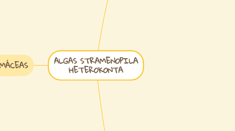 Mind Map: ALGAS STRAMENOPILA HETEROKONTA