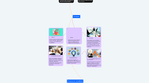 Mind Map: Elementos y principios contables