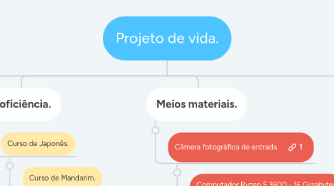 Mind Map: Projeto de vida.