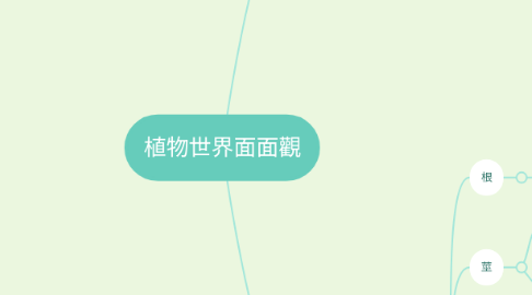 Mind Map: 植物世界面面觀