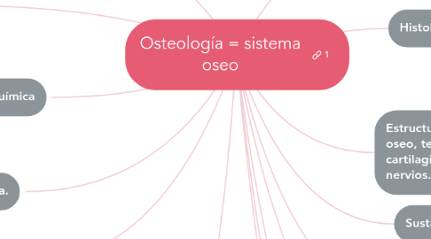 Mind Map: Osteología = sistema oseo