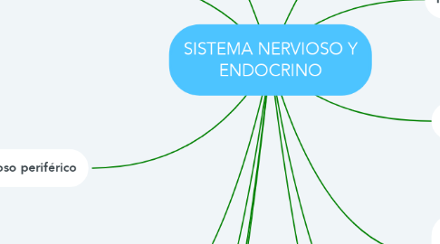 Mind Map: SISTEMA NERVIOSO Y ENDOCRINO