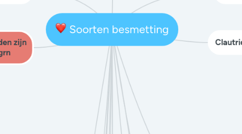 Mind Map: Soorten besmetting