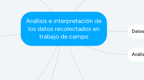 Mind Map: Análisis e interpretación de los datos recolectados en trabajo de campo