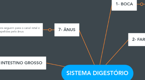 Mind Map: SISTEMA DIGESTÓRIO