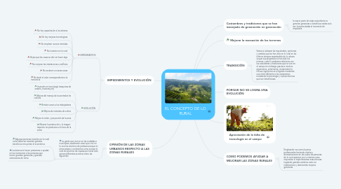 Mind Map: EL CONCEPTO DE LO RURAL