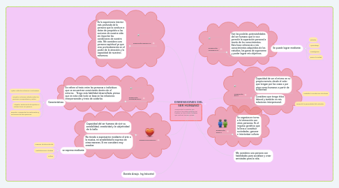 Mind Map: DIMENSIONES DEL SER HUMANO