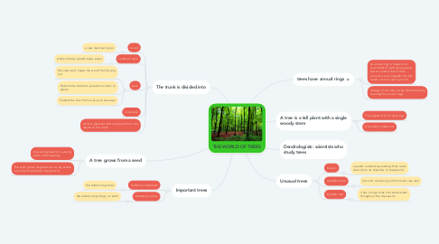 Mind Map: THE WORLD OF TREES