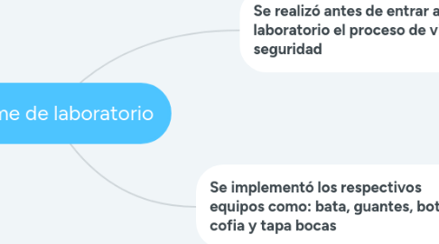 Mind Map: Informe de laboratorio