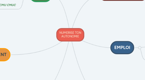 Mind Map: NUMERISE TON AUTONOMIE