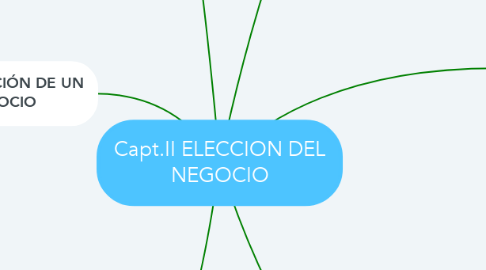 Mind Map: Capt.II ELECCION DEL NEGOCIO