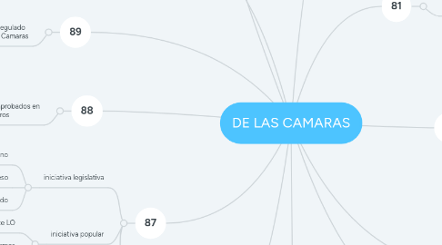 Mind Map: DE LAS CAMARAS