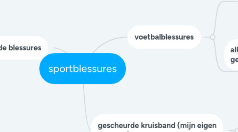 Mind Map: sportblessures