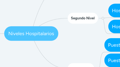 Mind Map: Niveles Hospitalarios