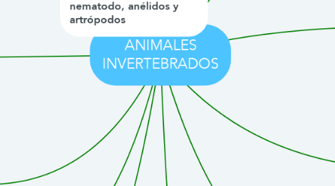 Mind Map: ANIMALES INVERTEBRADOS